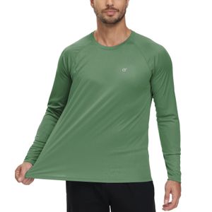 T-shirt met lange mouwen voor heren UPF 50 Rash Guard Tee UV-zonbeschermingsshirt voor sportvissen Wandelen Workout Outdoor Pullover Shirt 240118