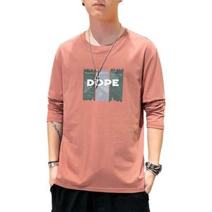 T-Shirt à manches longues pour hommes, nouveau Style coréen, sweat-shirt ample, marque tendance, grand bas en coton, printemps 2024