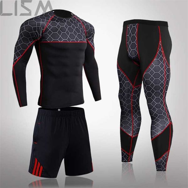 Ropa interior térmica larga para hombre, medias tácticas MMA, ropa de Color sólido, compresión, Fitness, Johns, marca de invierno para hombre, 211108