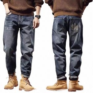 Jeans amples pour hommes Pantalons en denim vintage classiques de haute qualité Pantalons cargo Hommes High Street Fi Hommes Vêtements Printemps 2024 Nouveau m69q #