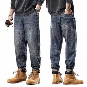 Jeans amples pour hommes Pantalons en denim vintage classiques de haute qualité Pantalons cargo Hommes High Street Fi Hommes Vêtements Printemps Nouveau 2024 w4sx #