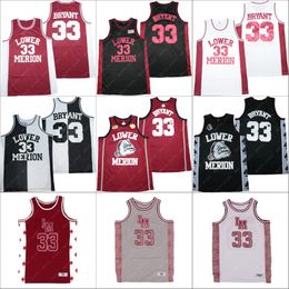 Mannen Lower Merion College 33 Bryant Basketball Jersey Championship High School Jerseys Steek