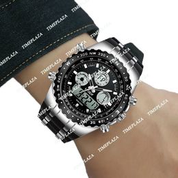 Quartz numérique analogique de luxe masculin Regardez la nouvelle marque hpolw watch décontracté Men de style Gathes Sports imperméables