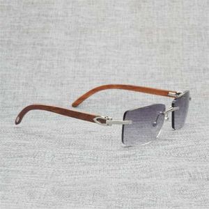 Lunettes de soleil de luxe pour hommes et femmes, noir naturel, corne de buffle, sans monture, carrées, en bois transparent, monture Vintage Club, nuances d'extérieur