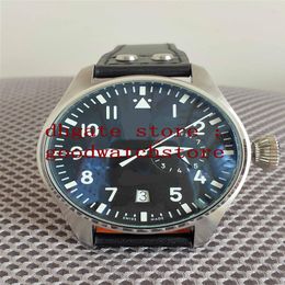 Produits de luxe masculins Wristwatchessteel Quality Classic Big Watches 7days Power Reserve 46mm Black Dial Steel Automatic MOVEM300Q