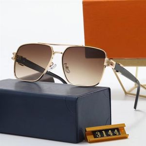 Luxrs de luxe de luxe Lunettes de mode de mode Designer Classic Flight Series Top Quality Sunglasses Summer Outdoor Driving UV2967