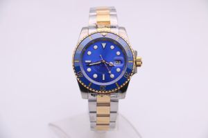 Heren Mechanische Horloge 126610 Zakelijke Mode Moderne Sapphire Spiegel Rvs Zilver Goud Verstelbare Riem 3-pins Blue Surface Agenda