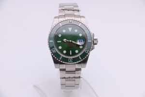 Men's Mechanische Horloge 126610 Zakelijke Mode Moderne Sapphire Mirror Roestvrijstalen Zilver Verstelbare riem 3-pins groen oppervlak