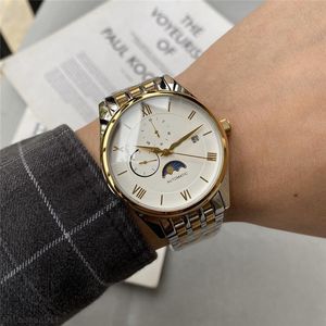 Men's mechanische horloge, lederen band, waterdicht ontwerp, luxe serie, 41mm Day Watch Og