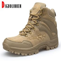 Hommes bottes militaires en plein air randonnée armée bottes de combat tactique désert moto chaussures grande taille Zapatos Hombre travail sécurité 210315