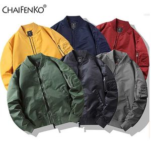 Veste militaire pour hommes Spring Automne Baseball Jacket Manteau Hommes Mode Casual Outwear Armée Armée Bombardier Jacket Hommes Tops 211029