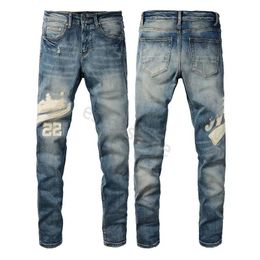 Mannen miri Jeans Europese Jean Hombre Brief Ster Mannen Borduurwerk Patchwork Ripped Voor Trend Merk Motorfiets Broek Heren Skinny lange Am jeans broek denim28-40