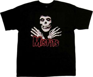 T-shirt de designer Misfits pour hommes Recommandations unisexes Marque de mode Luxe Punk Band Unisexe Manches courtes Pur coton T-shirt de haute qualité The High Street hip hop