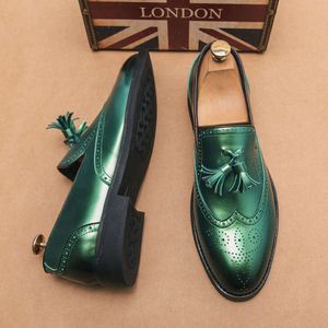 MOCCASINS MOCCASINS Gentleman Loafer Men Cuir Casual Leather Original Slip on Tassel Mens Party Dress Chaussures