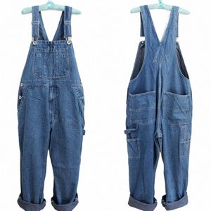 Heren Modis Plus Size Overalls Grote Maat Enorme Denim Bib Broek Fi Pocket Jumpsuits Mannelijke Gratis Schip Merk 42 44 46 l4fg #