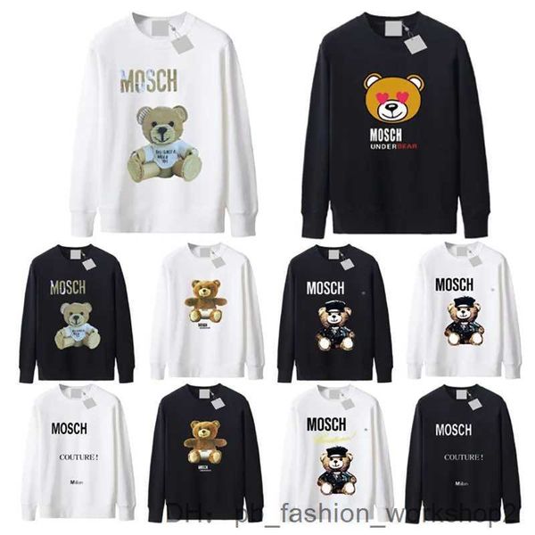 Sudaderas con capucha Moschino para hombre Sudaderas con estampado gráfico Perfecto Otoño Diseñadores para mujer Suéter Cuello redondo Manga larga Casual Sudadera con capucha Moschinos suelta YIUW