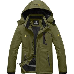 Waterdichte bergski-jas voor heren, winddichte en regendichte winterjas (zwart medium), pufferjack 234 uur