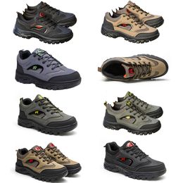 Zapatos de montañismo para hombres Nuevos Four Seasons Protección laboral al aire libre Zapatos de hombre de gran tamaño Zapatos deportivos transpirables Zapatos para correr Zapatos de lona de moda HERMOSO 40 XJ