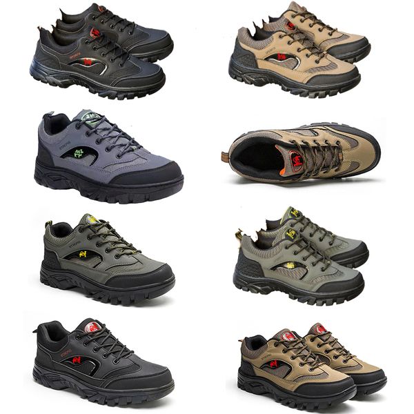 Zapatos de montañismo para hombres Nuevos Four Seasons Protección laboral al aire libre Zapatos de hombre de gran tamaño Zapatos deportivos transpirables Zapatos para correr Zapatos de lona de moda HERMOSO 41
