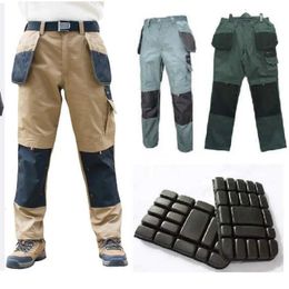 Pantalones cargo con múltiples bolsillos para hombre Pantalones de trabajo al aire libre Pantalones resistentes al desgaste Pantalones de trabajador con bolsa para pierna 240111