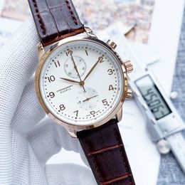 Multifunctionele herenhorloges 45 mm hoogwaardig quartz uurwerk stoffen band Herenmode zakelijk horloge Reloj Hombres