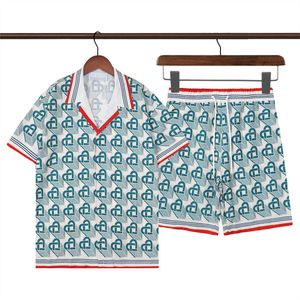 Ensemble chemise et short à manches courtes pour hommes, imprimé Casa, vintage, classique, tendance, nouvelle collection, M-3X