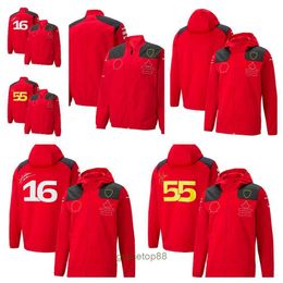 Veste pour hommes et femmes, manteau de formule 1 F1, vêtements d'équipe rouge avec fermeture éclair, combinaison de course et Fans de moto, Top Bo62