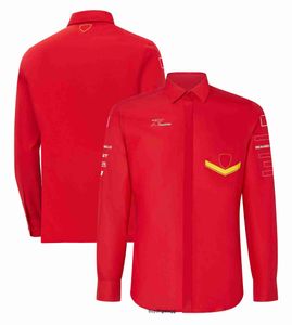 Nouvelle veste pour hommes Formule 1 F1 Veste Femme Manteau Vêtements Racing Marque Printemps Haute Qualité À Manches Longues Revers Polos Mode Tops Plus Taille Nh5z