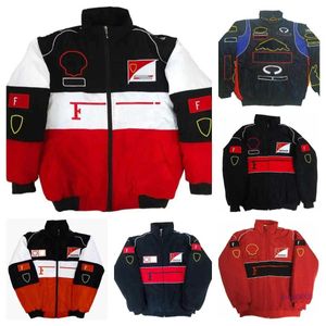 Nouvelle veste pour hommes Formule 1 F1 Veste pour femme Manteau Vêtements Vêtements de course Automne et hiver Plein coton brodé Ventes ponctuelles