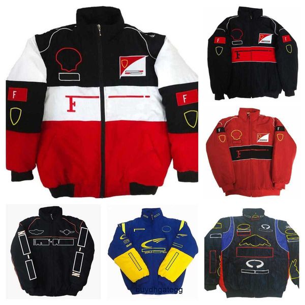 Nouvelle veste pour hommes Formule 1 F1 Veste pour femme Manteau Vêtements Racing Winter Car Full Brodé Coton Spot 8p4b