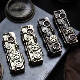 Briquet à Kerosene fait à la main pour hommes, nouveau, Original, Steampunk, allumage automatique, Gadgets créatifs