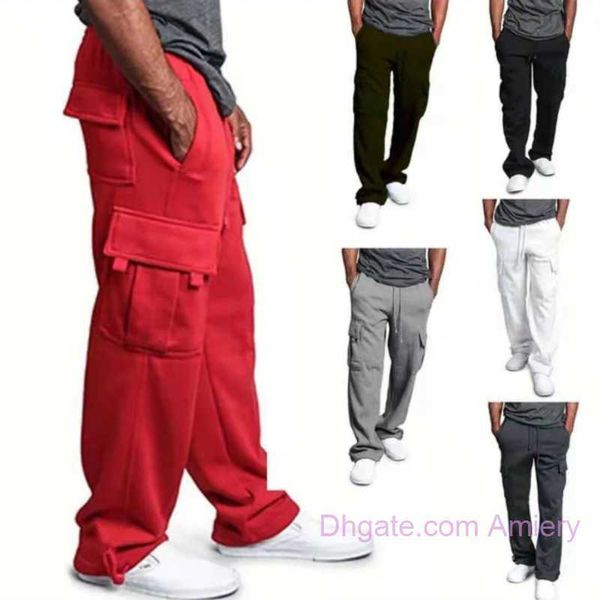 Nouveaux pantalons de style pour hommes salopettes multi-poches pantalons grande taille 3xl 4xl pantalons de survêtement élastiques décontractés pantalons pour homme