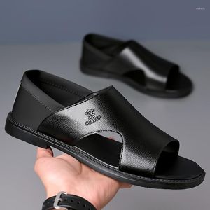 Sandales d'été non respirantes non glissantes masculines durables douces occasionnelles WL-E010