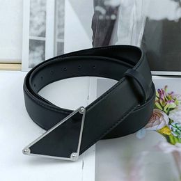 Bureau pour hommes boucle lisse cadeau de Saint Valentin mode ceinture en cuir classique ceinture de créateur pour femmes unisexe largeur 3.8 cm boîte de sangle