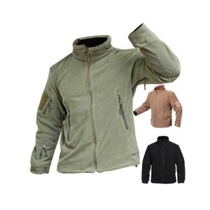 Tactische fleecejas voor heren, fleece-winterjas voor wandelen, reizen, jachtjas