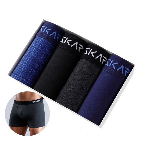 Pantidas para hombres Juego de boxeadores sexy algodón para hombre Undrewear calzoncillos