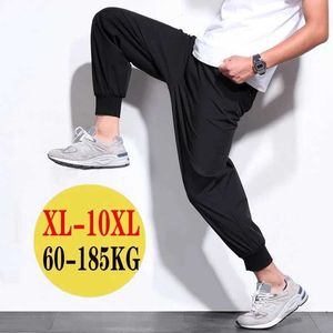 Pantalon masculin 10xl Pantalon décontracté surdimensionné pour hommes de sport pour hommes Jogger d'été séchage rapide