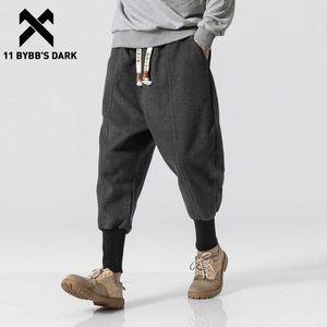 Men's Pants 11 BYBB'S DARK Hip Hop Pantalón táctico Hombre 2020 Cintura elástica Sólido Harem Pantalones de chándal Streetwear Oversize Jogger Hombres Pantalones Negro Z0225