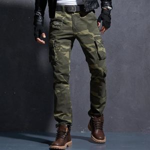 Pantalons pour hommes 2021 Casual Hommes Militaire Tactique Pantalon Camouflage Homme Slim Fit Cargo Homber Modis Noir Uomo Pantalon Male1728