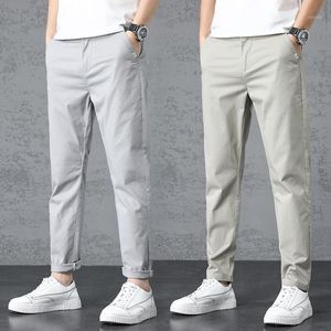 Herenbroek 2022 aankomst Pant Spring zomer Zipperzak Ademplant Solid Color Mid Slim Fit Jogging Male broek