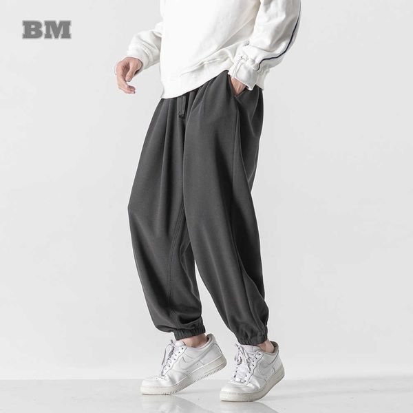 Pantalones de hombre 2022 estilo chino sueltos de talla grande pantalones Harem primavera Harajuku pantalones deportivos casuales ropa de hombre 5xl pantalones de chándal Joggers hombre Z0225