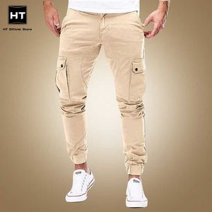 Men's Pants 2022 hommes Streetwear Cargo pantalon mode pantalons de survêtement Joggers pantalon décontracté homme couleur unie coton pantalon hommes marque pantalon de survêtement W0325