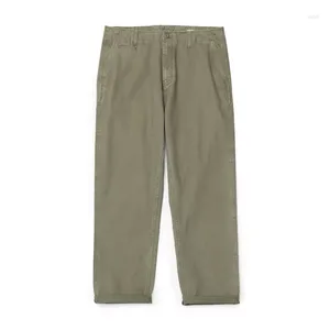 Pantalon masculin 2022 printemps d'￩t￩ pour hommes en vrac pour hommes LS07 Coton Caussal simple Twill Vintage Cargo pantalon SL13011