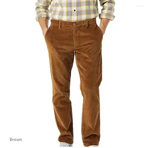 Pantalones para hombres 2023 Otoño e invierno Pana engrosada Moda Casual Pierna recta