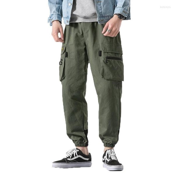 Pantalons pour hommes 2023 marque hommes Cargo armée vert hommes Streetwear pantalon de survêtement militaire crayon fermeture éclair noir Harem Joggers