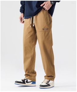 Pantalons pour hommes 2023 marque été droite décontracté Cargo coton haute qualité pantalon kaki mâle mode tout Match pantalon