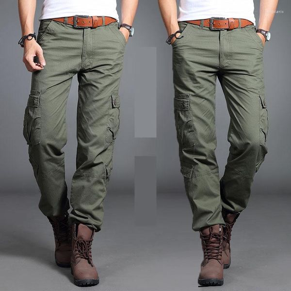 Pantalones de hombre 2023 Cargo Men City Combate táctico SWAT Army Military Hombre Algodón Muchos bolsillos Stretch Flexible Hombre Pantalones casuales