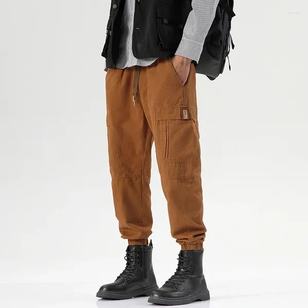 Pantalons pour hommes 2023 Cargo Hommes Jogging Mâle Slim Fit Printemps Automne Couleur Solide Outdoor Hip Hop Pantalon Streetwear