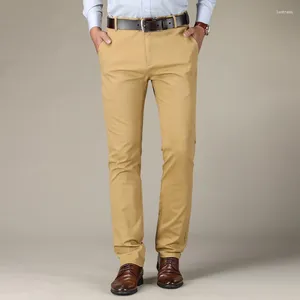 Pantalon pour hommes 2023 Casual Mode Printemps Costume élastique Hommes Taille haute Droite Jeune Slim Marée Marque Royal Blue Business Pantalon pour