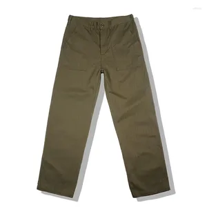 Pantalon pour hommes 2023 Casual Vintage Cargo Fashion Urban Herringbone Haute Qualité Kaki Quotidien Randonnée en plein air Sport Pantalon droit